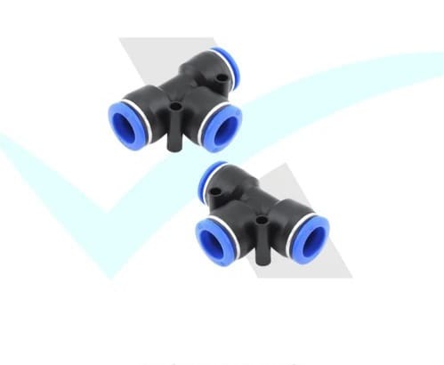 8mm 1/4 Inch Pneumatic Tee Quick Connector