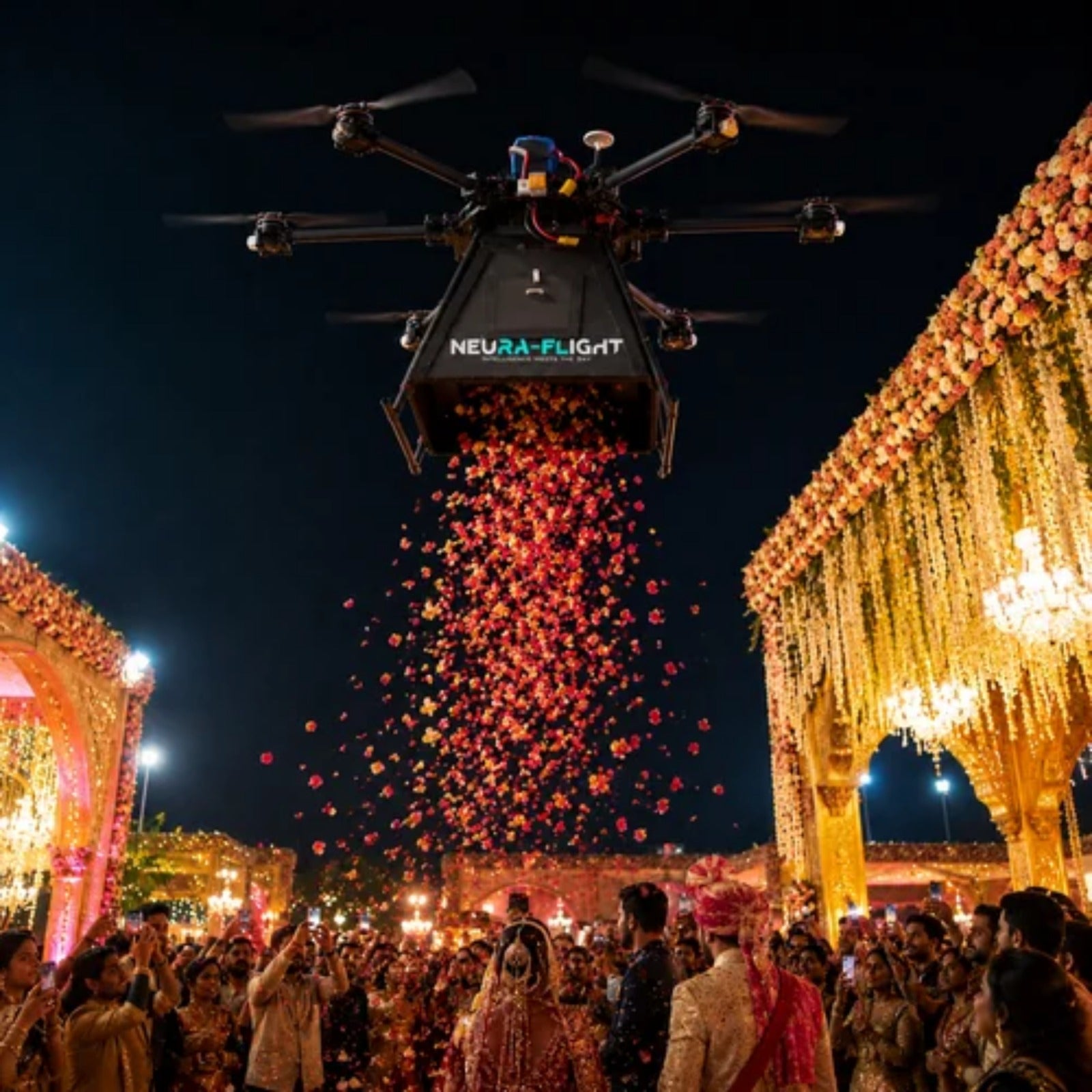Flower Dropping Drone