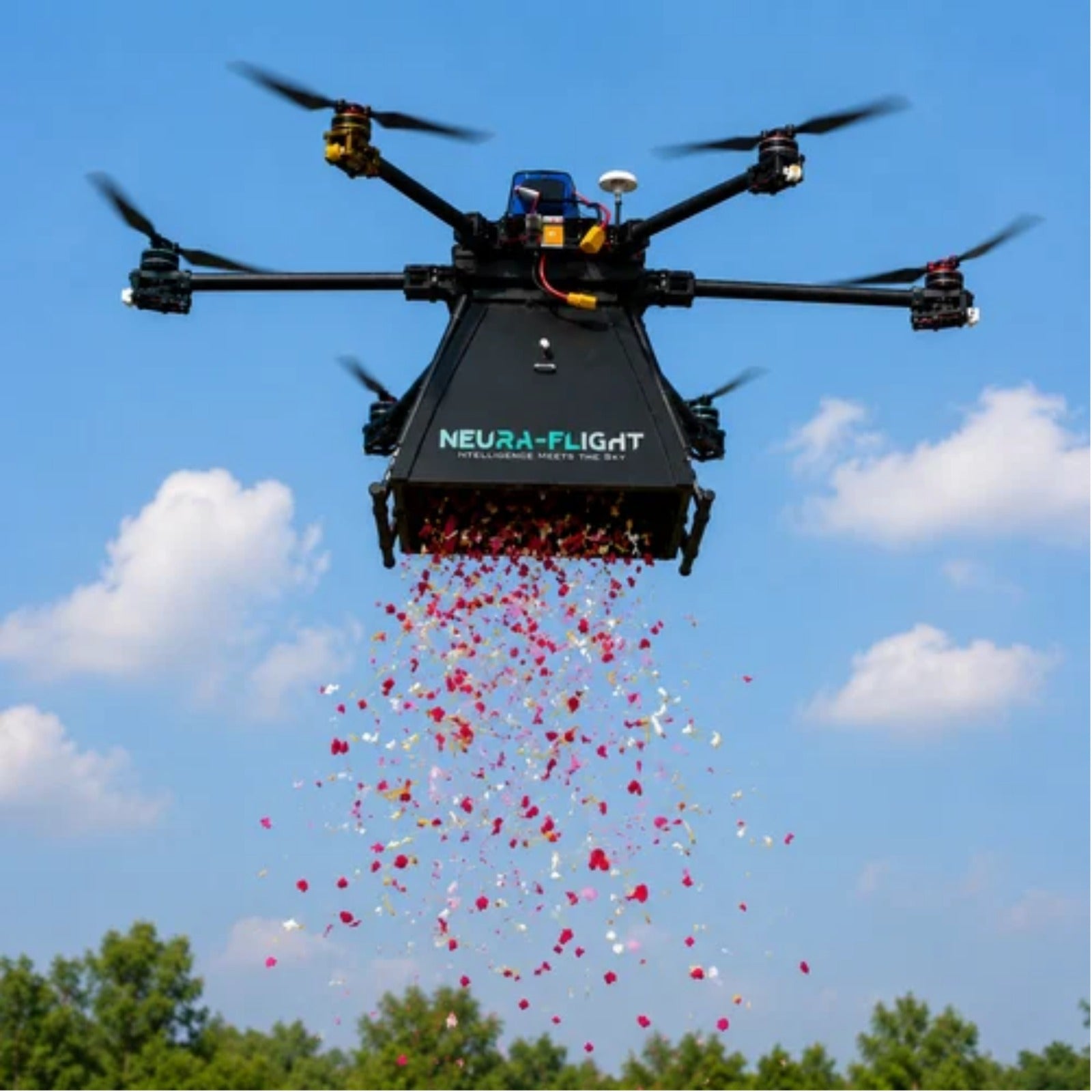 Flower Dropping Drone