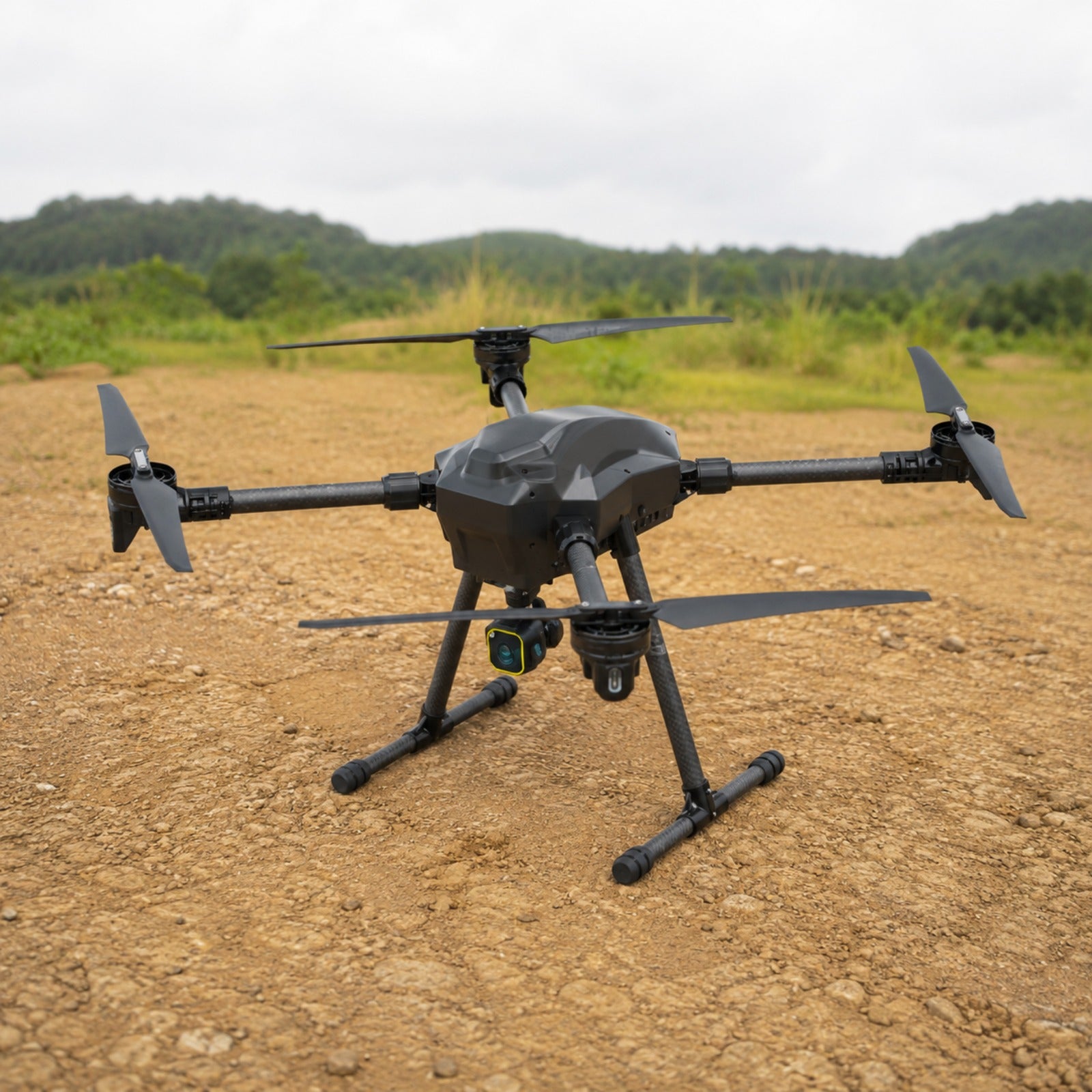 JIS M40 Carbon Fiber Drone Frame PNP 3kg Payload Capacity