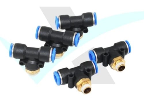 8mm 1/4 Inch Pneumatic Tee Quick Connector